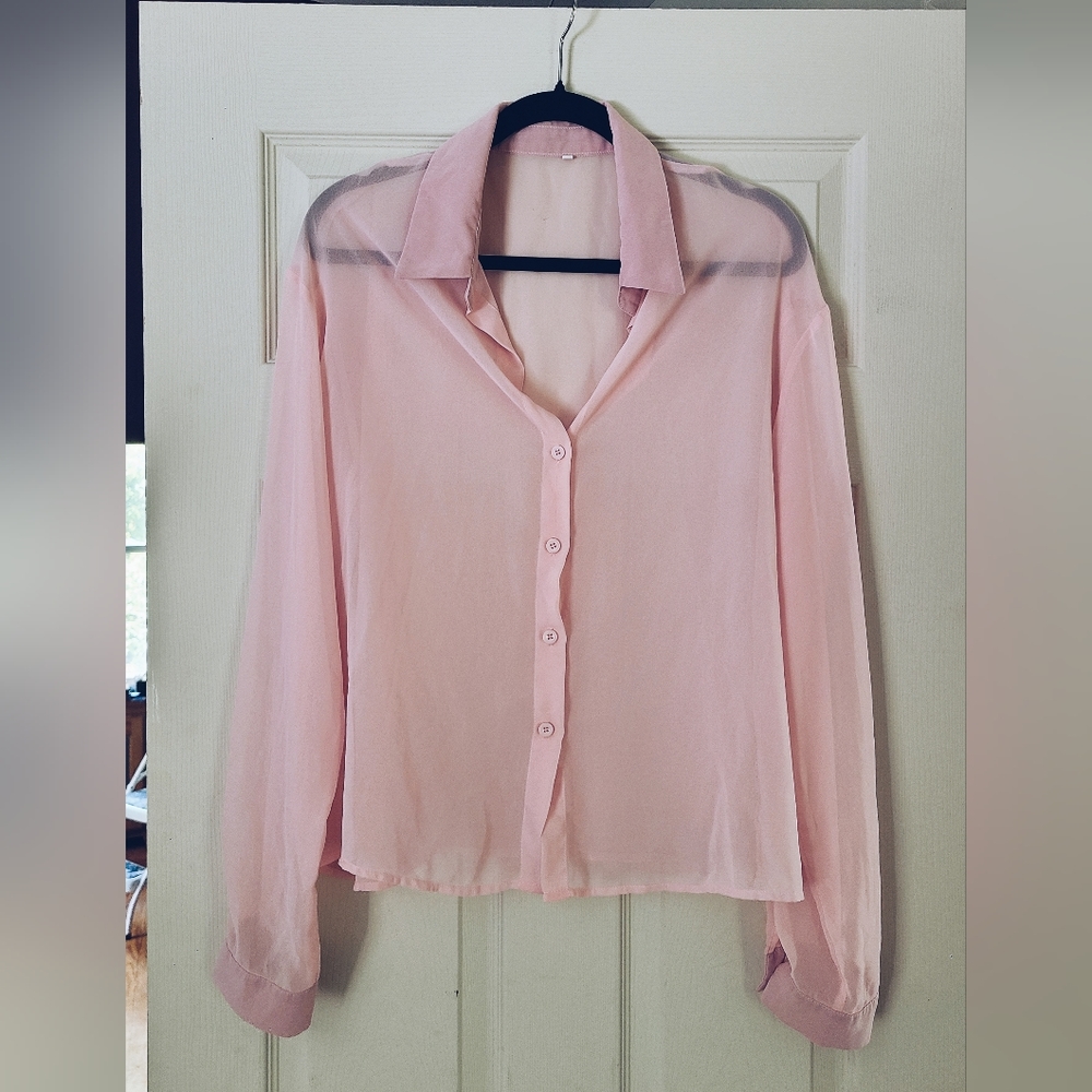 Sheer Button Down - image 1
